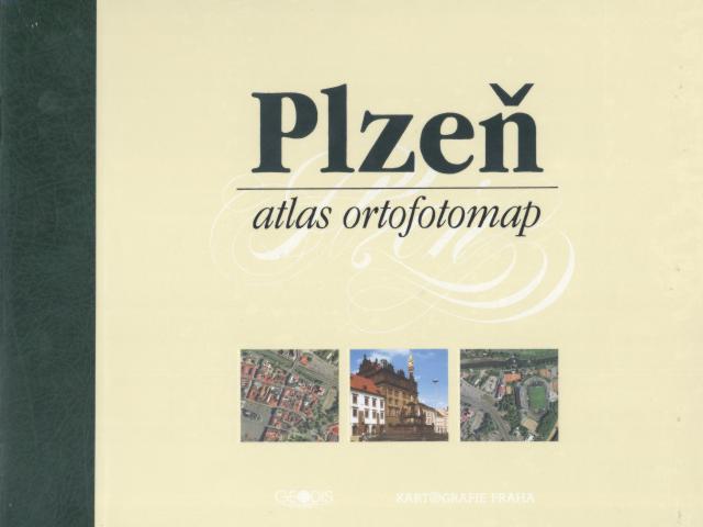 Titulní strana atlasu ortofomap Plzně 1998